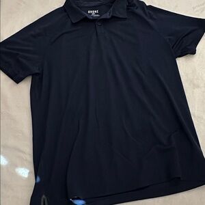 RHONE Men's navy delta pique Polo Shirt